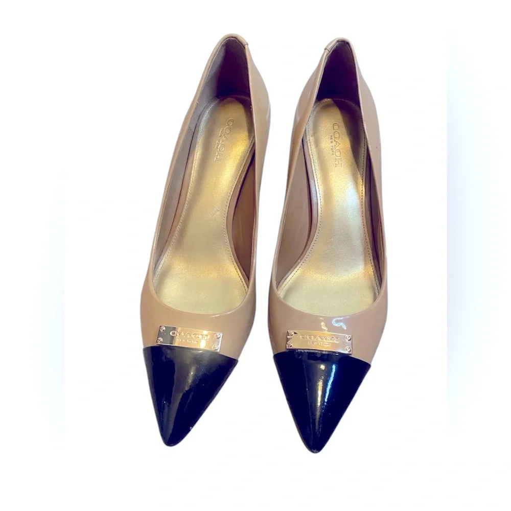 Coach two-tone heels